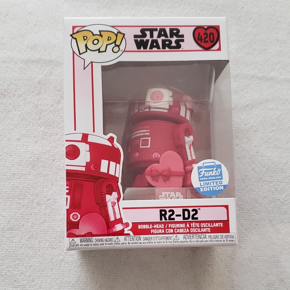 Funko Pop! Star Wars: Valentine's Day R2-D2 #420, Funko Shop Exclusive ❤️